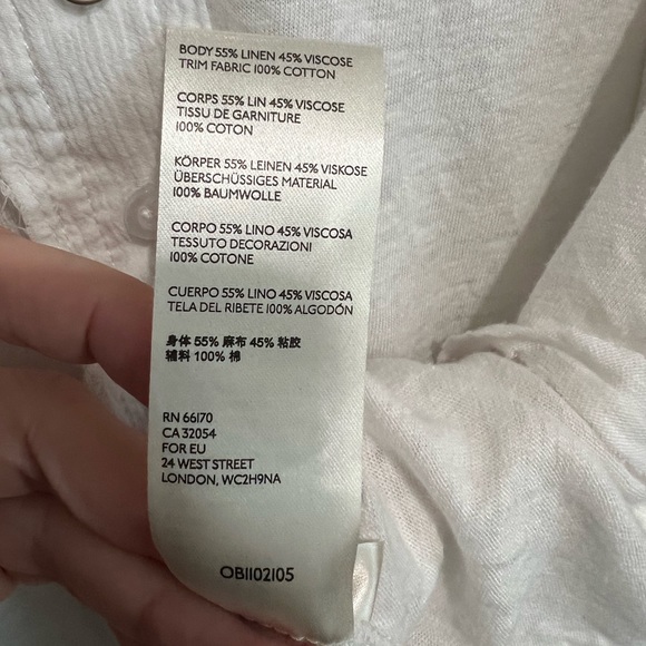 Free People Low Down Henley Top in Ivory, Size Small - Picture 5 of 6